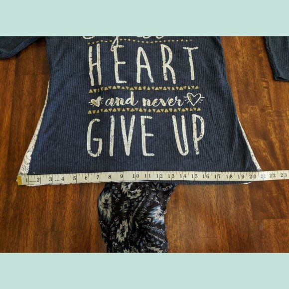 NWT ARIZONA JEANS Long Sleeve Top And Scarf Top Set Size XL - Picture 8 of 16